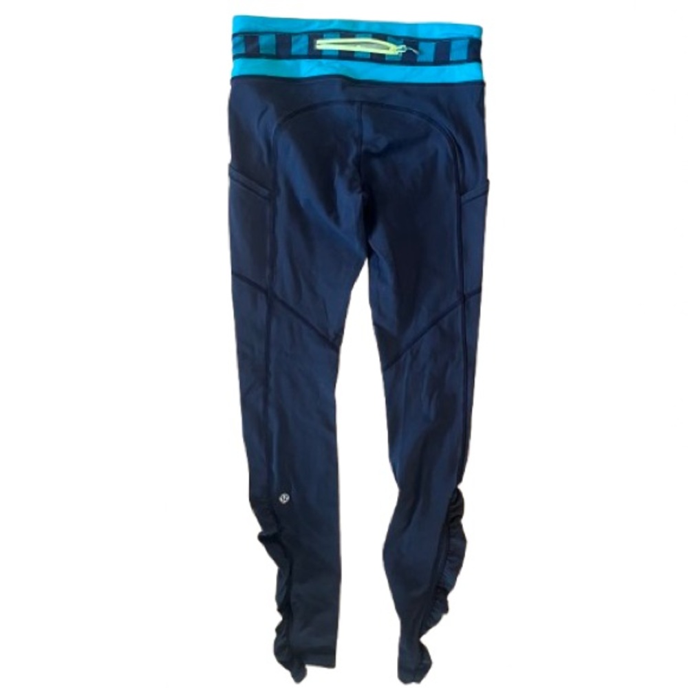 Lululemon Speed Tight *Brushed Interlock Inkwell / Quilt Winter 13-27 4 - Picture 9 of 10